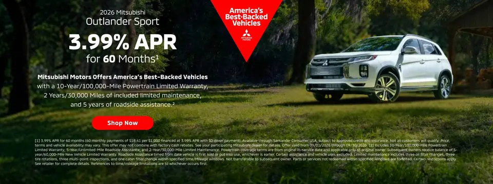 2027 Mitsubishi Outlander Sport - 3.99% APR for 60 months